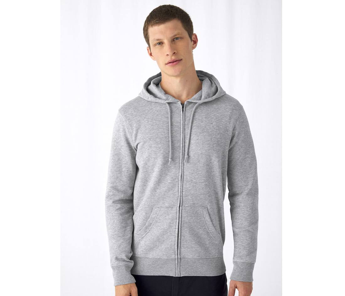 INSPIRE ZIPPED HOOD_° | Men’s organic zipped hooded sweatshirt