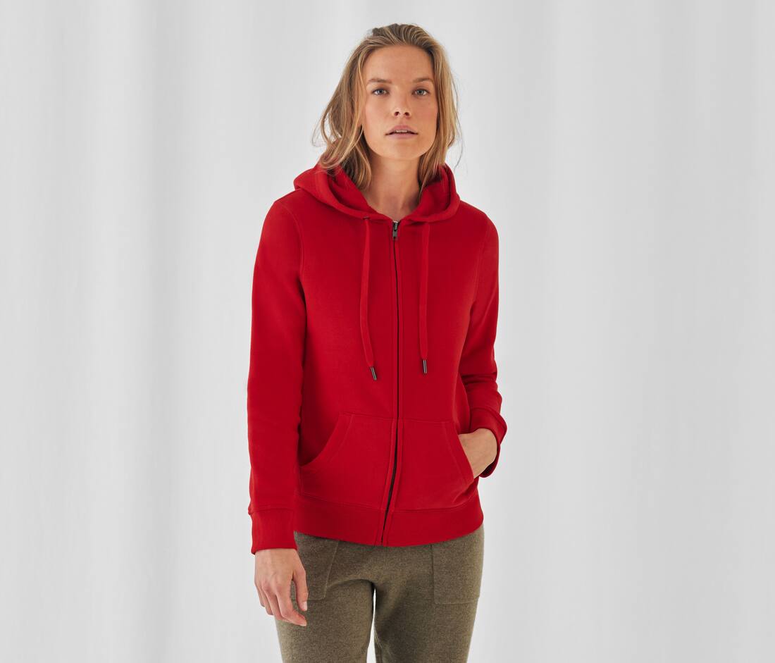 B&C QUEEN ZIPPED HOOD_° | QUEEN zipped hood sweatshirt