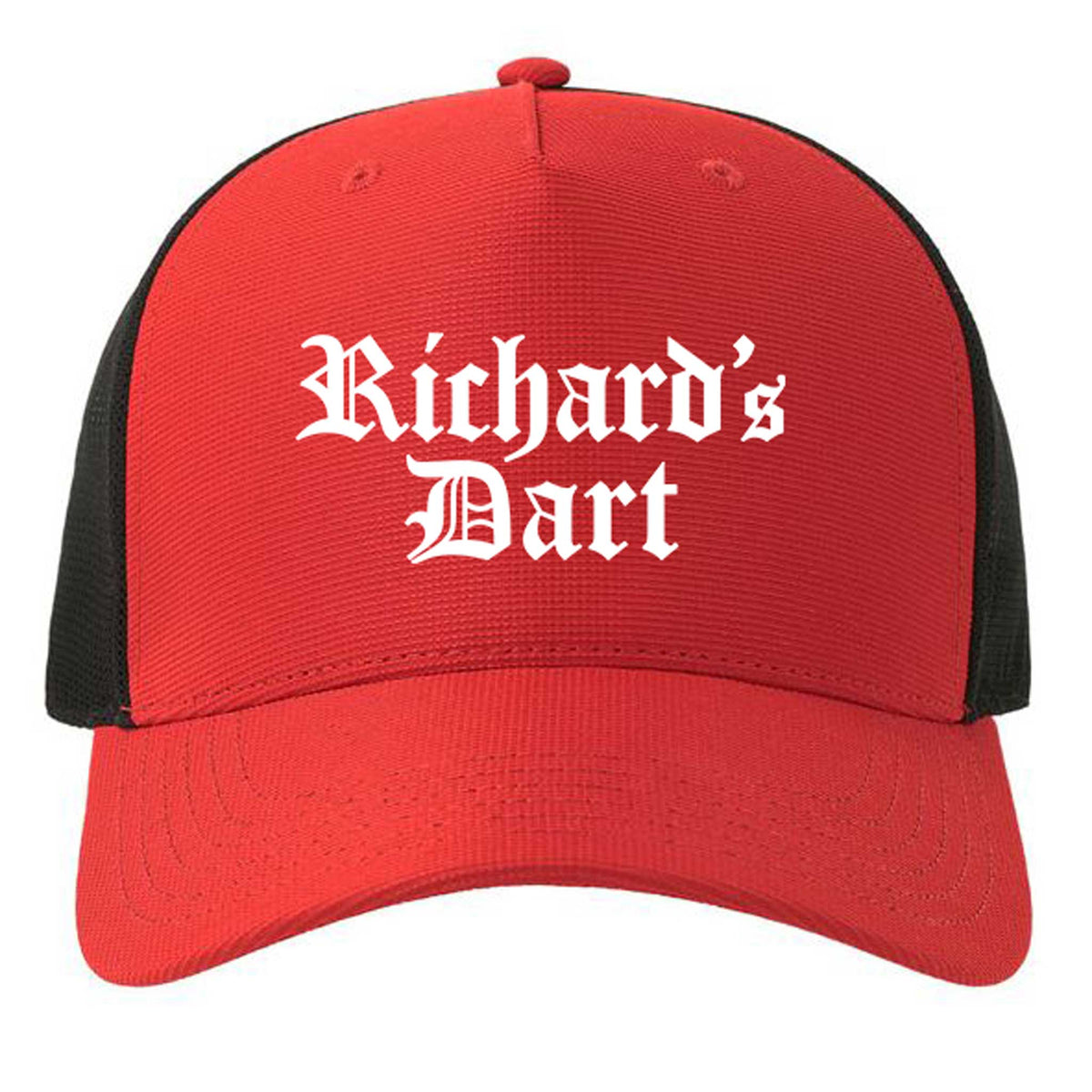 Richard´s Dart Puna/Musta Brodeerattu Lippis