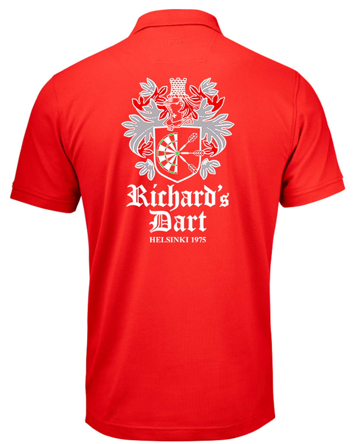 Richard´s Dart Cutter&Buck Punainen Tekninen Advantage Pikee Painettu