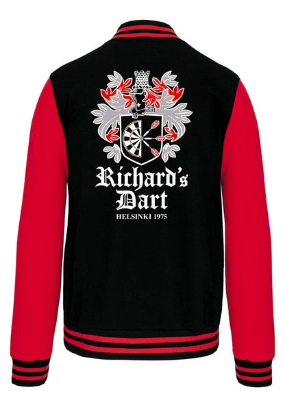 Richard´s Dart Musta/Punainen Brodeerattu Baseball takki