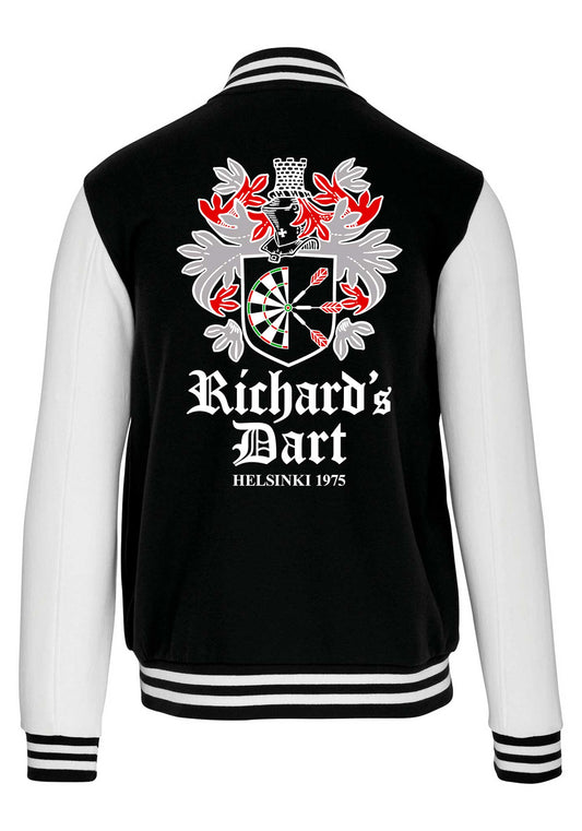 Richard´s Dart Musta/Valkoinen Brodeerattu Baseball takki
